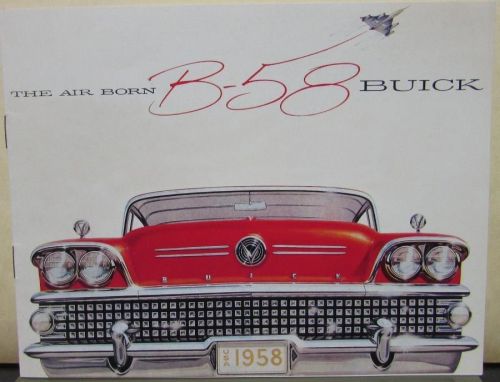 1958 buick b58 limited model color sales brochure
