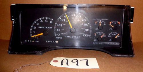 Tahoe gmc suburban  speedometer instrument cluster gas 109k16221455 us oem acs