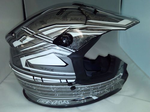 Gmax gm76 snocross helmet breath box installed new size large