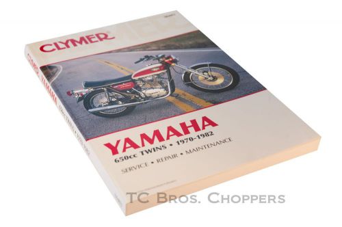 Clymer manual yamaha 650cc twins 70-82 xs650 chopper stand bobber engine rebuild