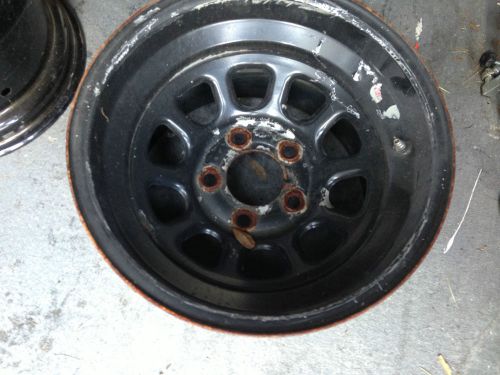 Diamond racing wheel black 15x10 5&#034;bs 5on5 bolt (1 wheel) imca late model aero
