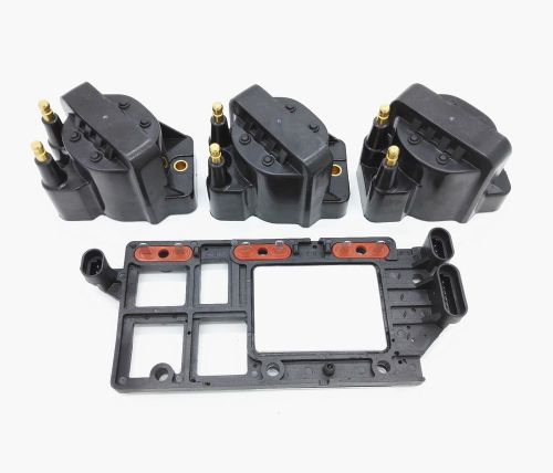 Ignition coil pack of 3 &amp; control module for chevy pontiac buick olds isuzu v6
