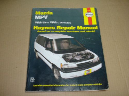 1989-1998 mazda mpv repair manual