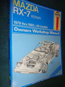 1979-1985 mazda rx7 shop manual / hayne&#039;s rx-7 service book 80 81 82 83 84+
