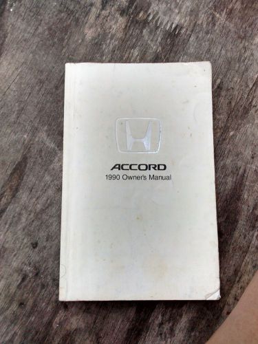 Honda accord 1990 owner&#039;s manual