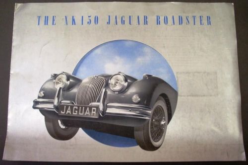 1958 jaguar xk150 roadster dealer sales brochure s-type original large rare!