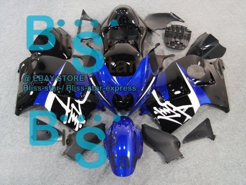 Blue black gsxr1300 fairing with tank seat for suzuki gsx-r1300 97-07 50 b6