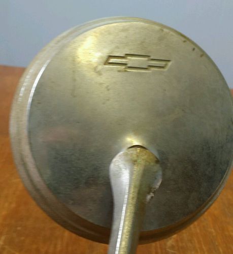 Vintage 1956 oem chevolet car side mirror with chevy bow tie emblem