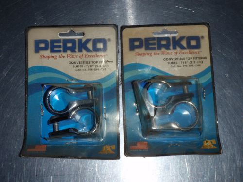 Perko convertable top fittings slides chrome  2 pack 395-dps-chr 4 total!