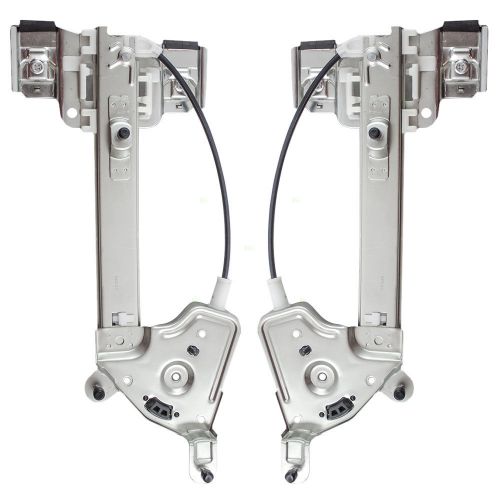 New pair 2 pc set rear power window lift regulators 01 02 03 oldsmobile aurora
