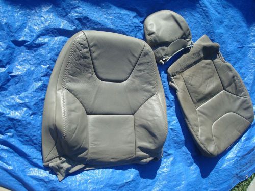 01-05 volvo xc70 cross country oem grey gray driver left side leather seat cover