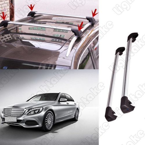 Mercedes benz wagon c200 2010-2015 roof top cross bars luggage cargo rack pair