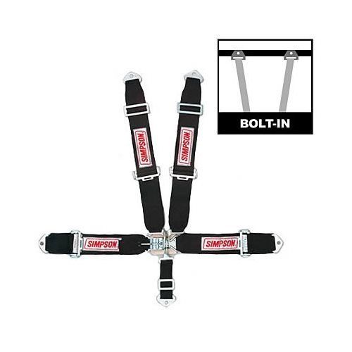 Simpson racing harness latch individual-type bolt-in floor mount black 29063bk