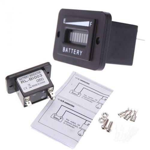 Golf cart  36 volt battery indicator light