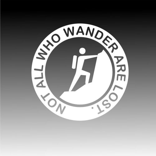 Not all who wander are lost climbing decal adventure outdoor sticker
