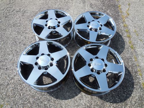 20&#034; chevy silverado 8x6.5 gmc sierra 2500hd factory wheels pvd chrome