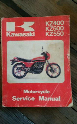 1979-83 kawasaki motorcycle kz400/500/550 p/n 99924-1018-05 service manual (260)