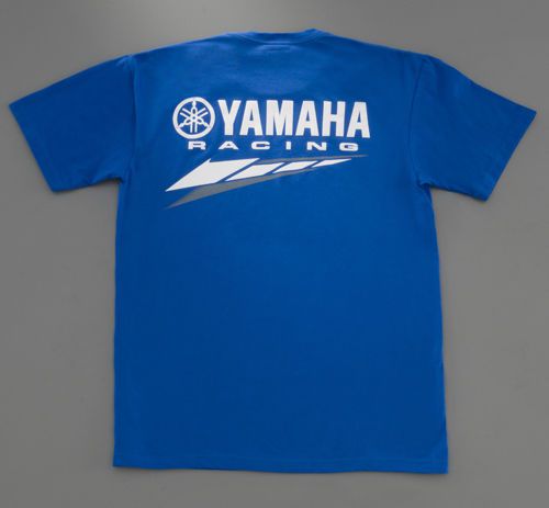 Oem yamaha racing outboard waverunner short sleeve t-shirt royal blue