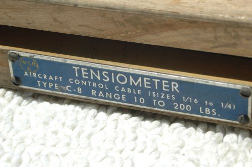 Estate vtg / antique tensiometer aircraft control cable type c-8 parts repair