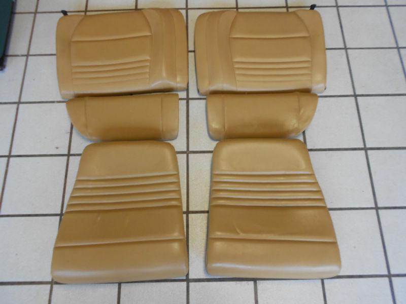 Porsche 911 996 convertible cabrio rear seat set savannah leatherette vinyl