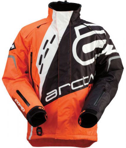 Arctiva comp s6 rr mens shell snowmobile jacket orange/white