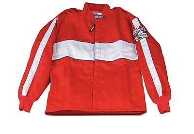 G-force racing driving jacket triple layer fire-retardant cotton medium red ea