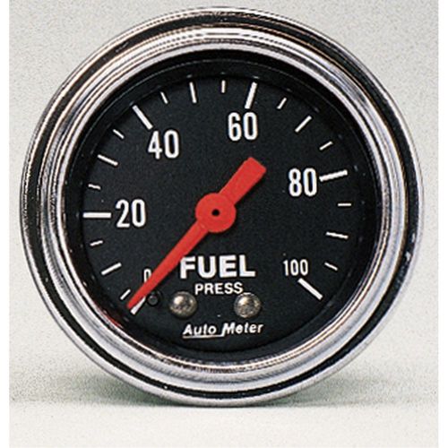 Autometer 2412 traditional chrome mechanical fuel pressure gauge