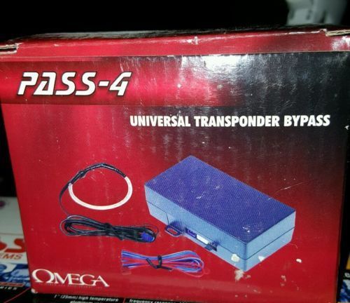 New! omega pass-4 universal transponder system key remote start alarm bypass