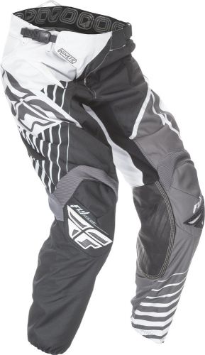 Fly racing mens &amp; youth black/grey/white vector kinetic dirt bike pants mx atv