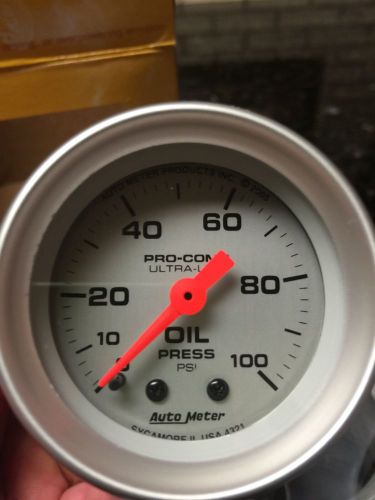 Auto meter pro comp ultra lite oil pressure gauge