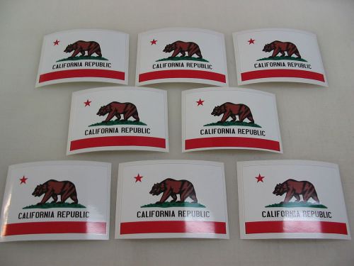 8 california flag sticker decal lot 4 boat car window truck suv wholesale