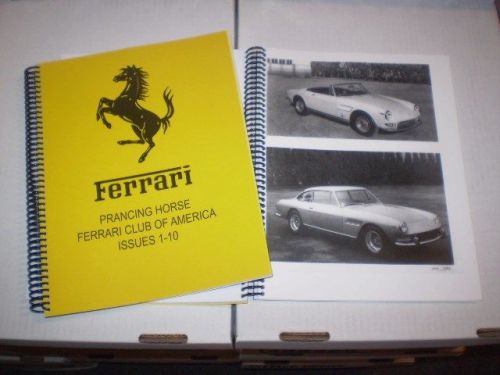 Ferrari prancing horse magazine issues 1 through 10 250 275 330 365 512 246