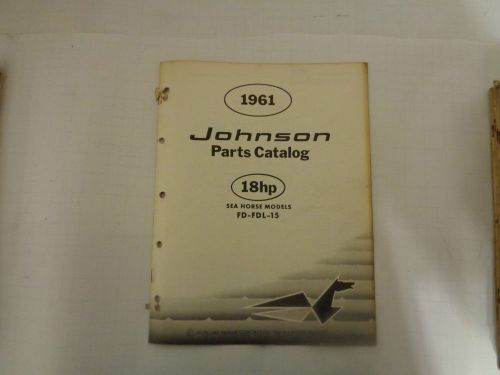 1961 johnson parts catalog  18 hp  motors @@@check this out@@@
