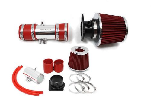 Bcp red 98-02 cougar/mystique 2.5l v6 short ram air intake system + filter