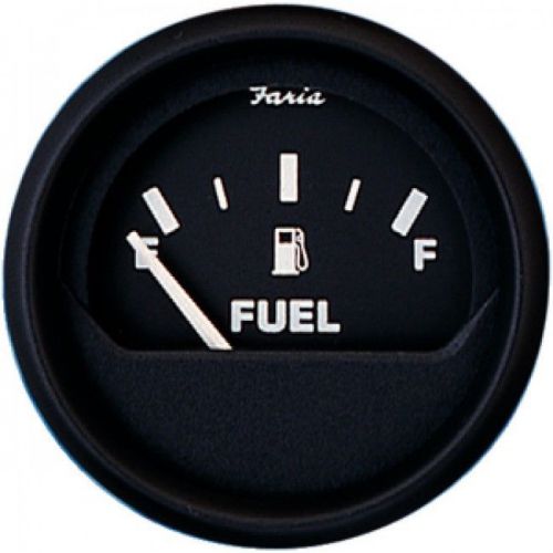 Faria euro black fuel gauge