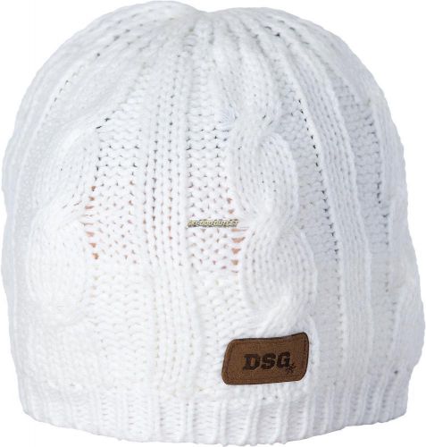 Cable knit beanie - ivory