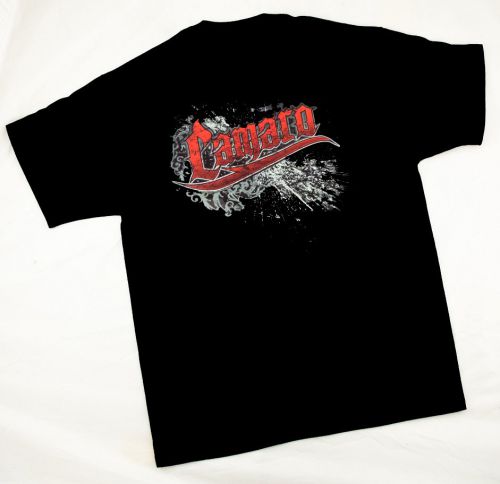 Camaro noise black short sleeve t-shirt 100% cotton large