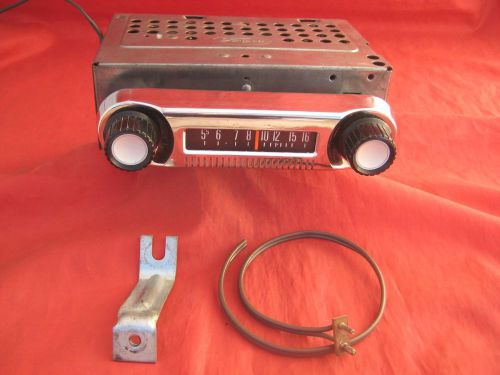 1961-66 ford truck radio - very nice restored &amp; plays well - 61 62 63 64 65 66