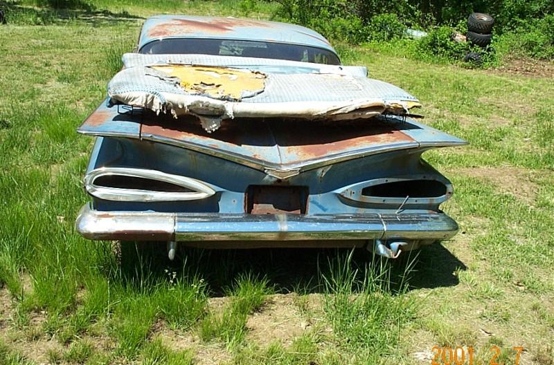 1959 chevy center rear bumper  belair impala biscayne 