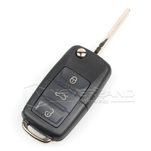 Flip remote car key case shell for volkswagen vw passat golf beetle gti rabbit