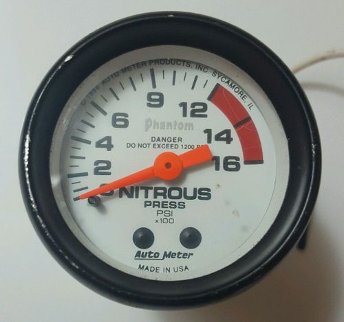 Autometer phantom series nitrous gauge