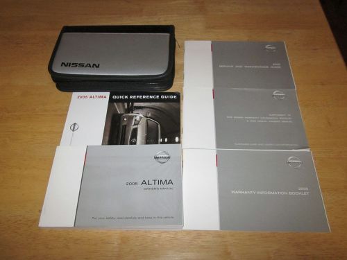 2005 nissan altima owner manual with case oem owners