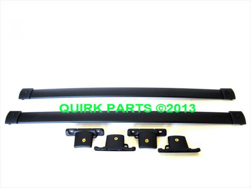 2007-2013 ford edge black roof rack cross bars oem new genuine 7t4z-7855100-ba