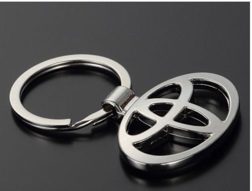 Free shipping new toyota cars alloy metal keychain logo keychain
