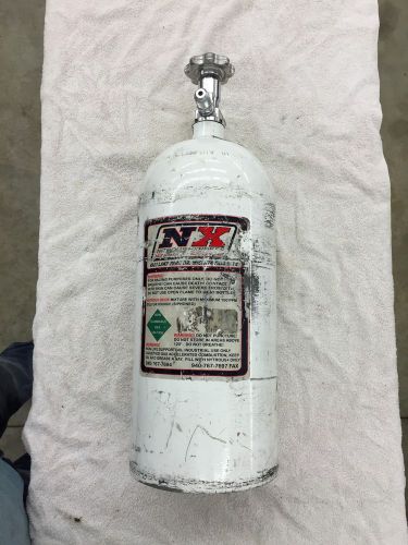 Nitrous express 10lb bottle w lightning valve &amp; gauge nx-11101