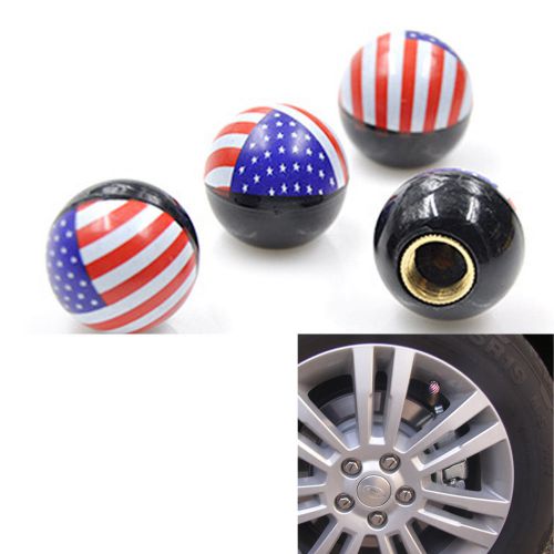 4pcs material american flag creative gas nozzle cap universal for all models