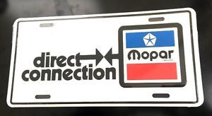 Mopar direct connection license plate new 70&#039;s dodge plymouth