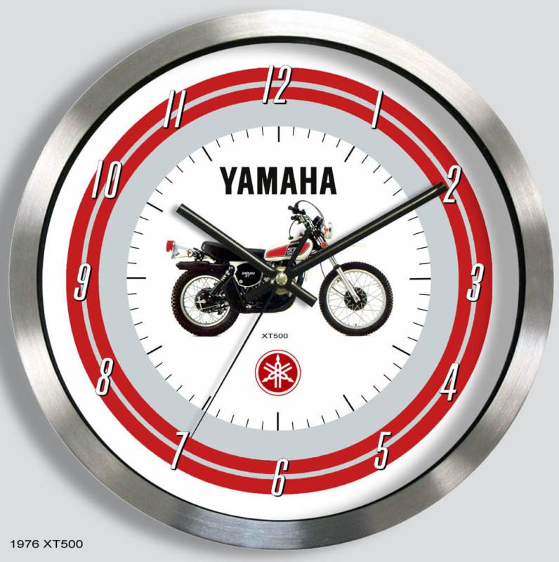 Yamaha xt500 motorcycle metal wall clock xt-500 1976 1975
