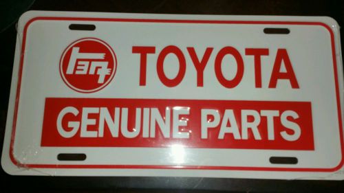 Toyota auto license plate - embossed aluminum