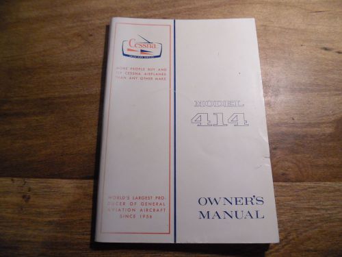 Cessna model 414 1969 owner&#039;s manual    * worldwide shipping *